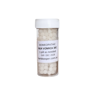 HOMEOPATHIC NUX VOMICA 30C PILLS image 0