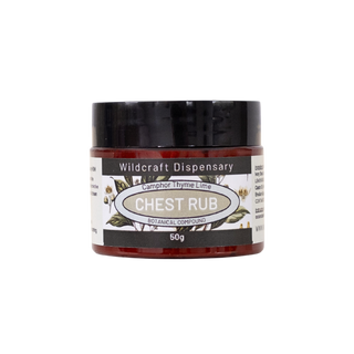 Jar of Wildcraft Dispensary Chest Rub on a white background
