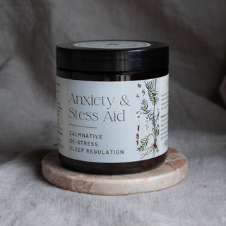 ANXIETY & STRESS AID - Ashwagandha, Oatstraw, Valerian & More.