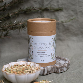 ANXIETY & STRESS AID - Ashwagandha, Oatstraw, Valerian & More.