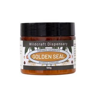 Jar of Golden Seal from Wildcraft Dispensary on a white background