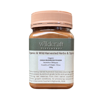 CHAGA MUSHROOM POWDER ORGANIC 180g Inonotus obliquus medicinal fungi