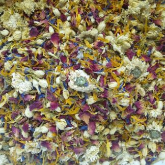 Natural Potpourri Free from added dyes, fragrances or preservatives. Wedding or Soap making. Chrysanthemum Jasmine Rose Petals Calendula and Blue Cornflower