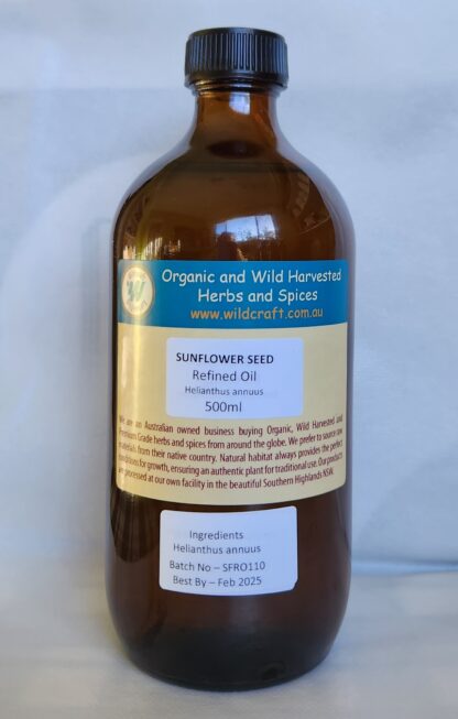 Sunflower Seed Oil 500ml Glass bottle